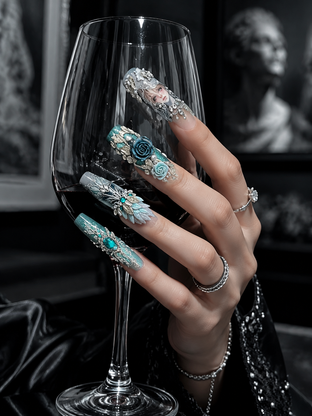 L'Âme de la Rose Noire | LUMlix Haute Nail