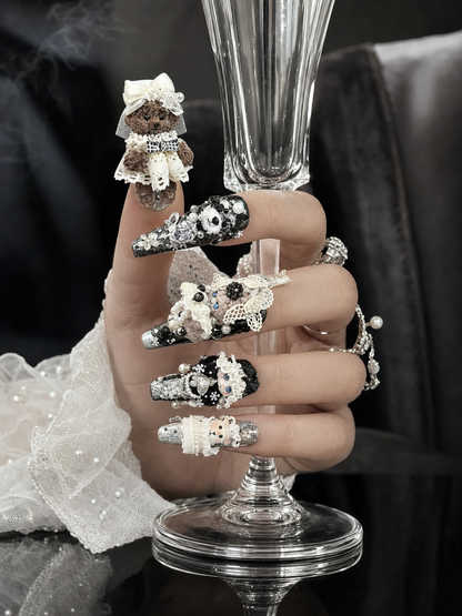 Porcelain Menagerie's Royal Ball | LUMlix Haute Nail