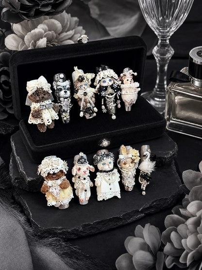 Porcelain Menagerie's Royal Ball | LUMlix Haute Nail