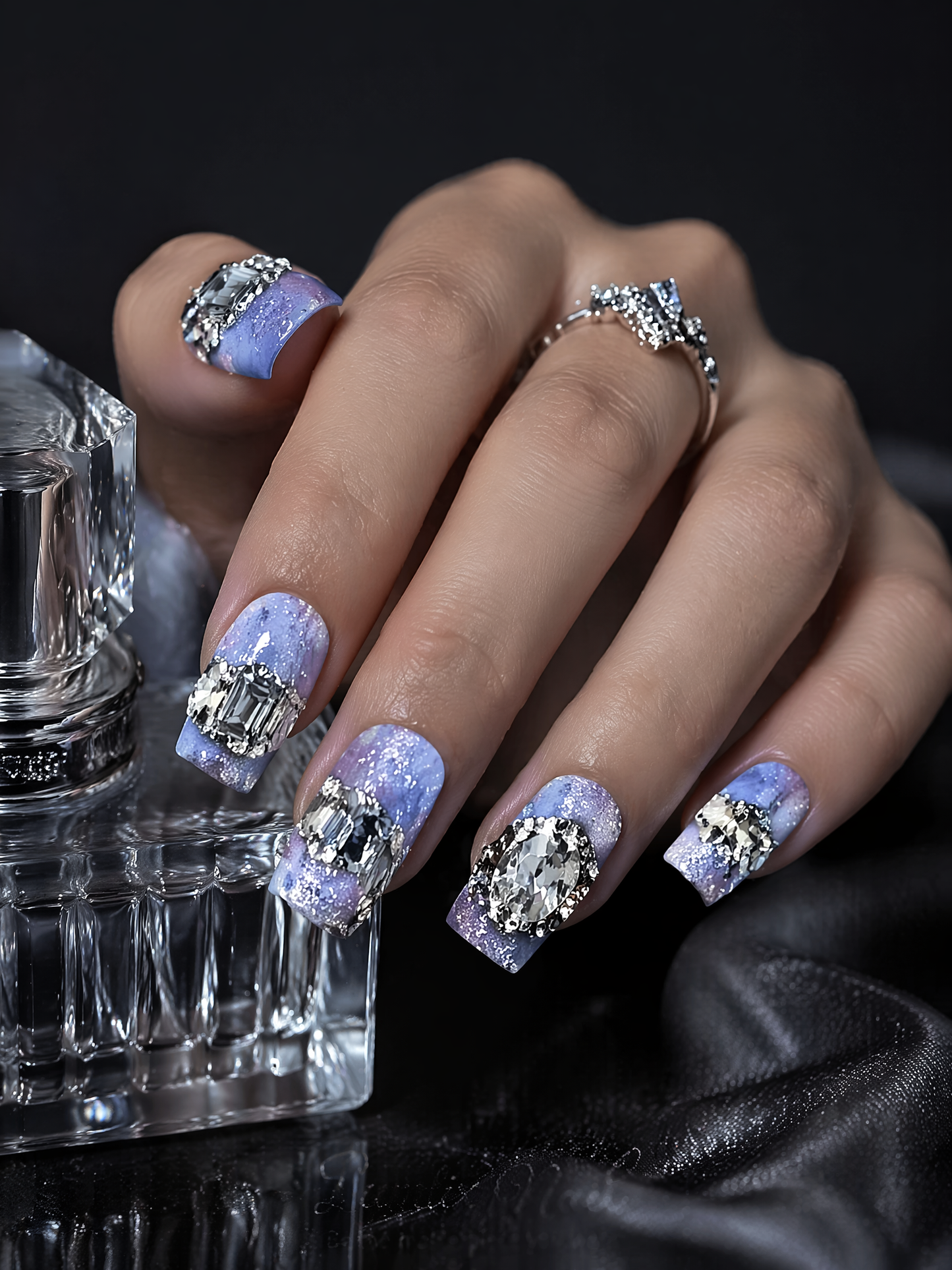 Celestial Amethyst Frost | LUMlix Haute Nail
