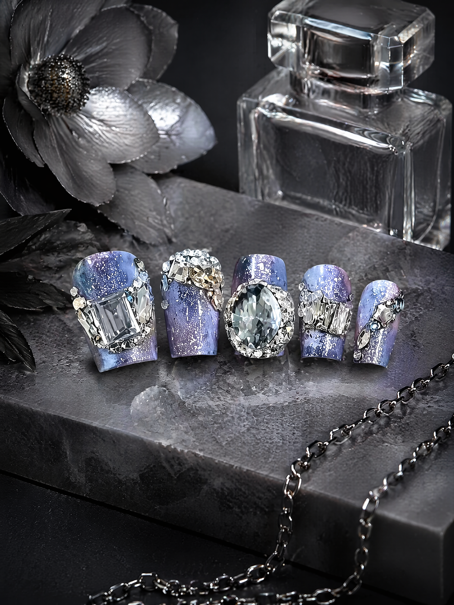 Celestial Amethyst Frost | LUMlix Haute Nail