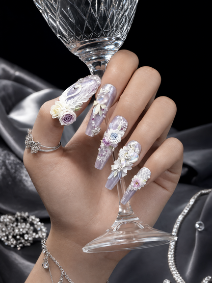 Celestial Swan Reverie  | LUMlix Haute Nail