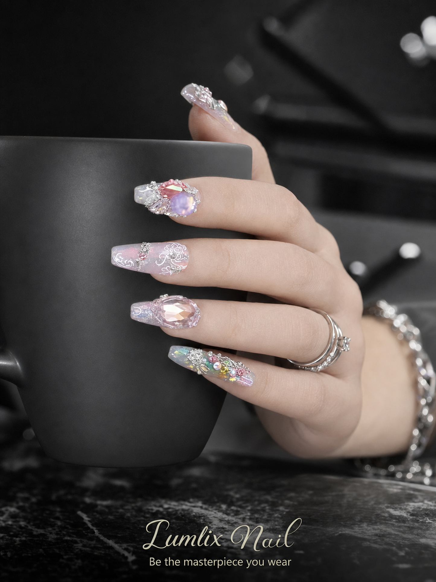 Luminous Phantom Bloom | LUMlix Haute Nail