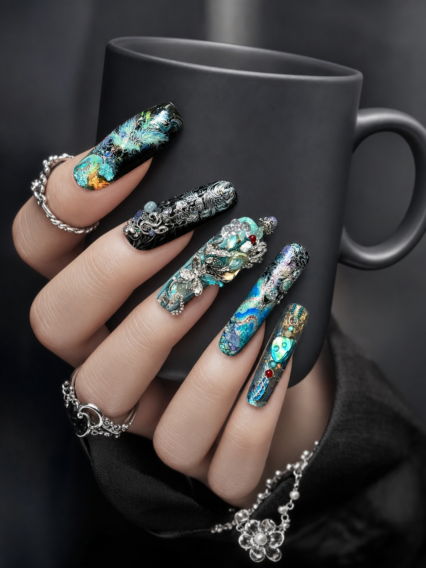 Mystic Phoenix's Celestial Rebirth | LUMlix Haute Nail