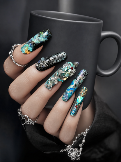 Mystic Phoenix's Celestial Rebirth | LUMlix Haute Nail