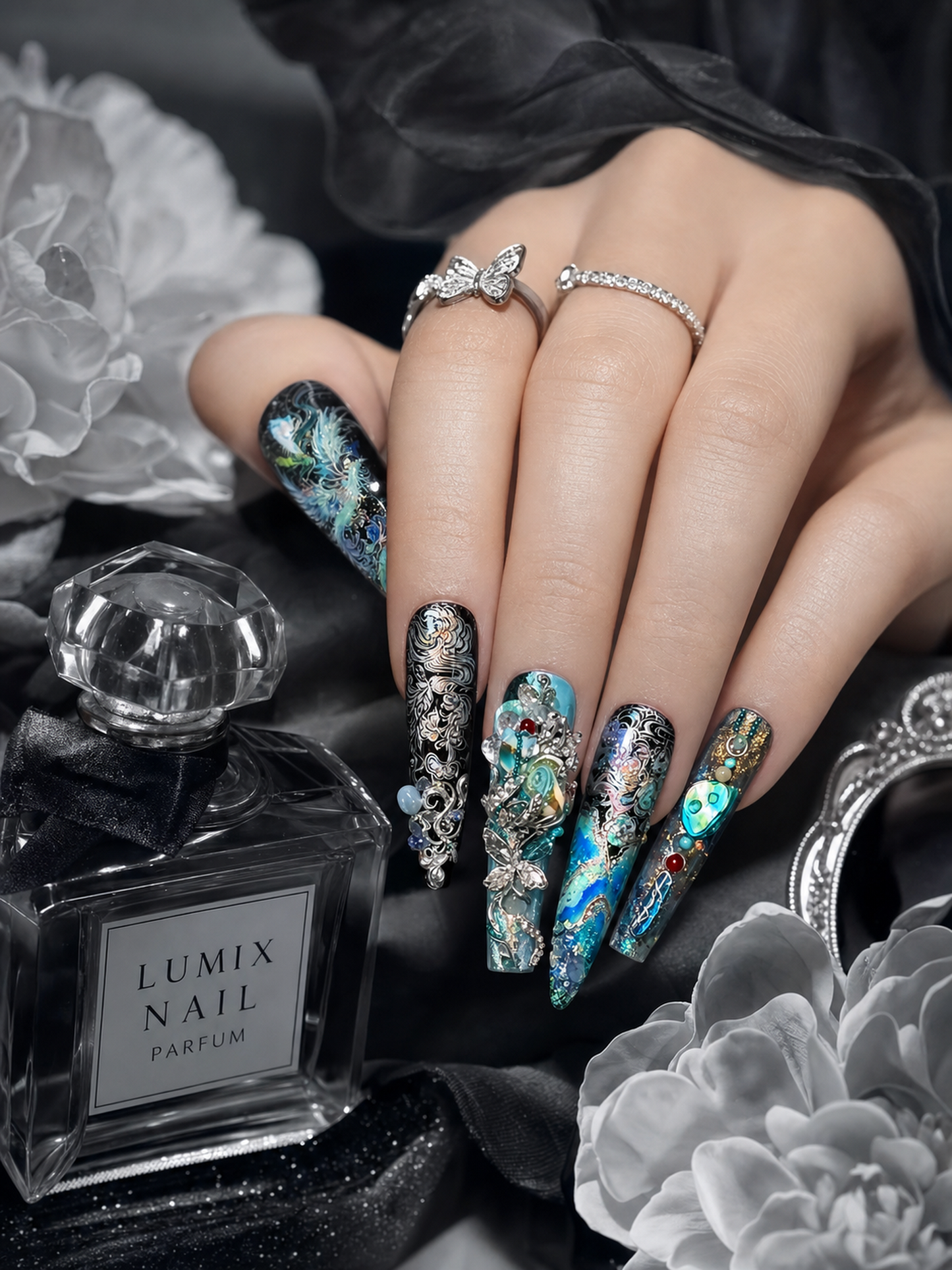 Mystic Phoenix's Celestial Rebirth | LUMlix Haute Nail