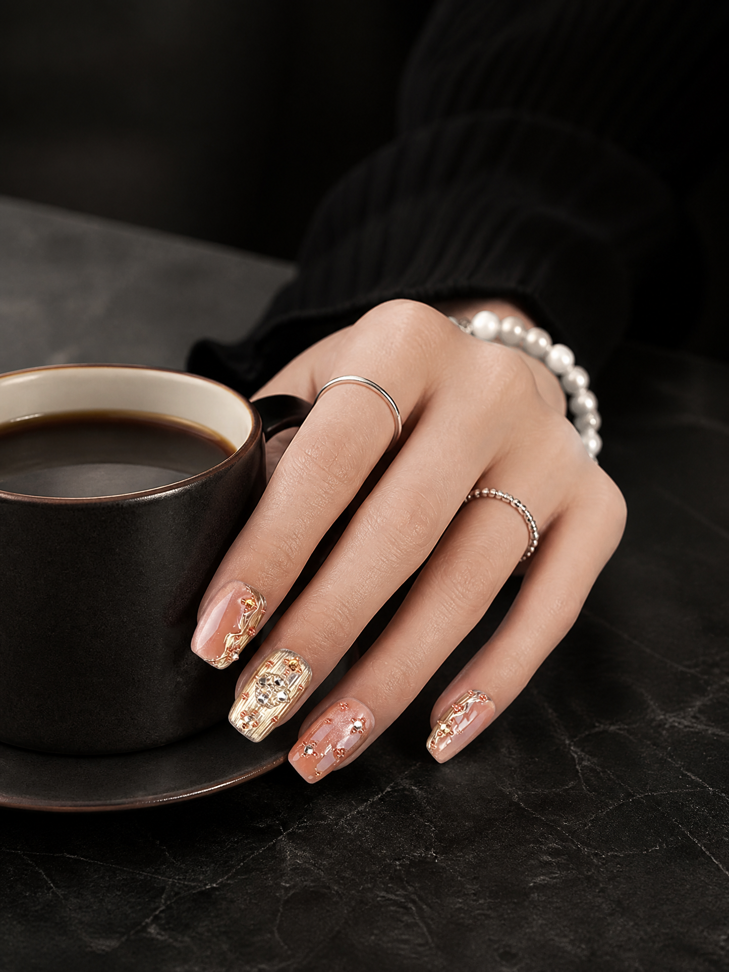Aurelia’s Gilded Reverie | LUMlix Haute Nail
