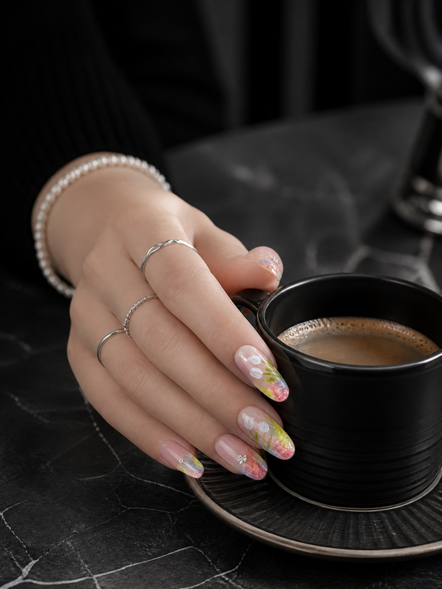 Pastel Tulip Bloom | LUMlix Haute Nail