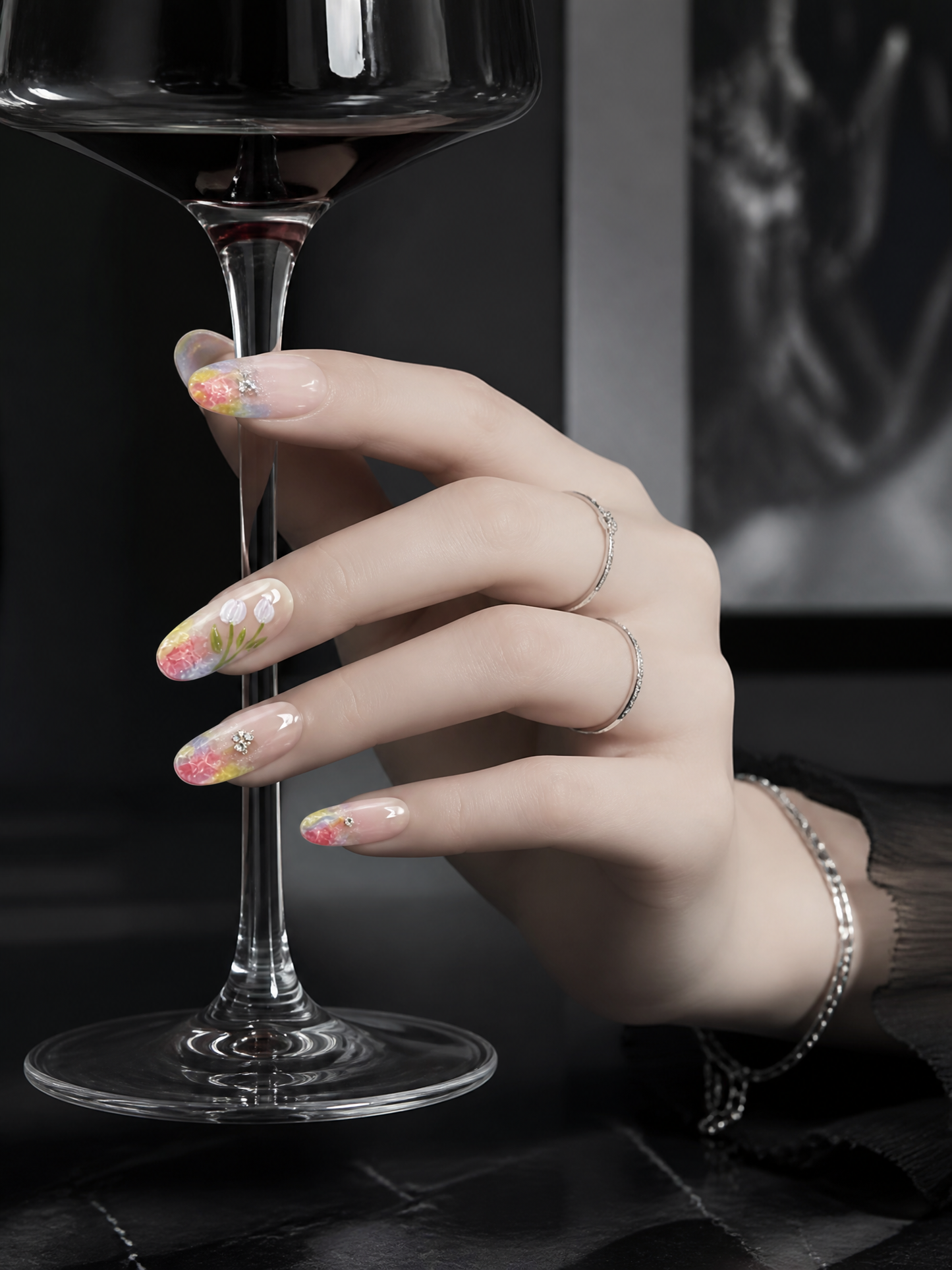 Pastel Tulip Bloom | LUMlix Haute Nail