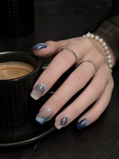 Nocturne Stellar Veil | LUMlix Haute Nail