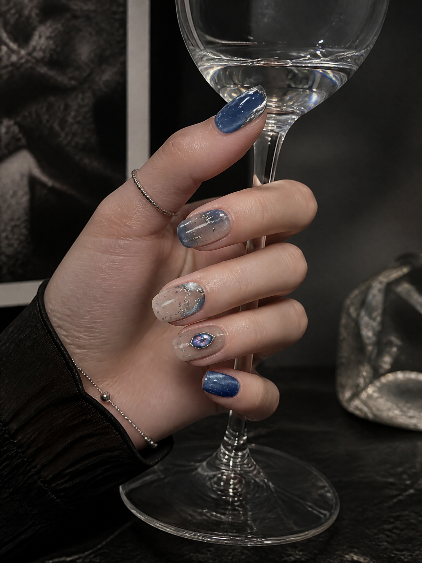 Nocturne Stellar Veil | LUMlix Haute Nail