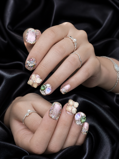 Gilded Prism Garden | LUMlix Haute Nail