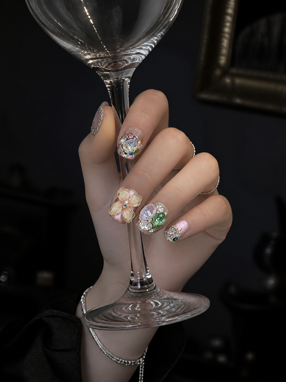 Gilded Prism Garden | LUMlix Haute Nail