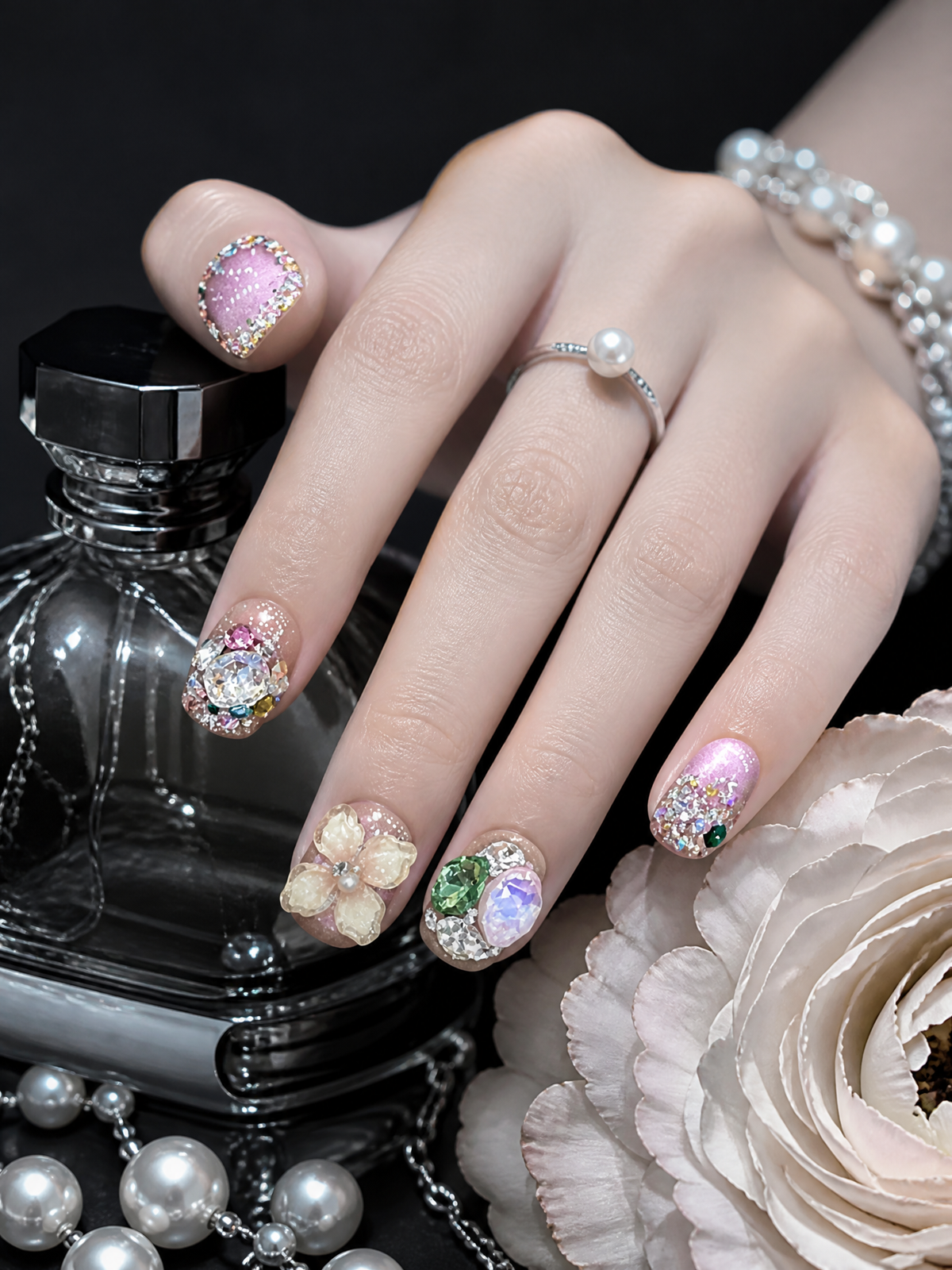 Gilded Prism Garden | LUMlix Haute Nail
