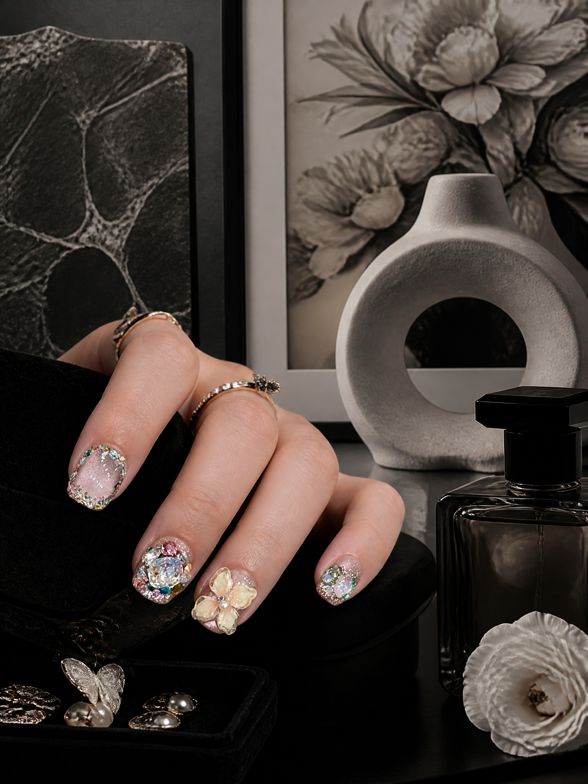 Gilded Prism Garden | LUMlix Haute Nail