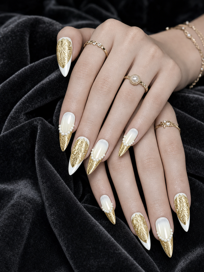 Gilded Versailles Oath | LUMlix Haute Nail