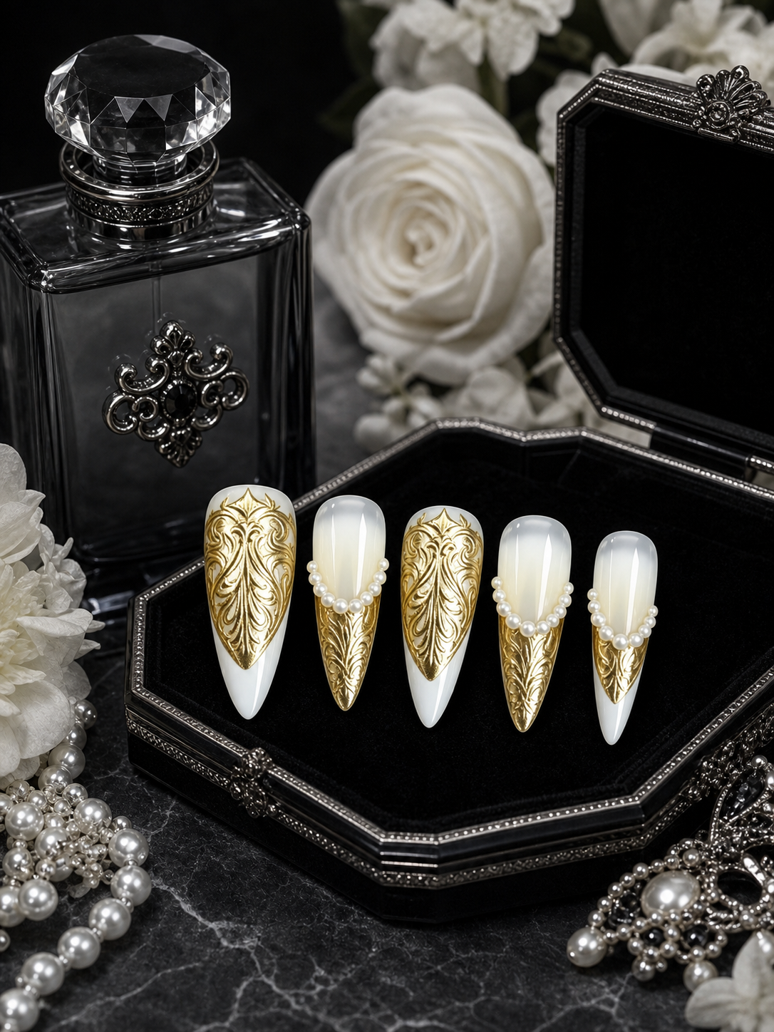 Gilded Versailles Oath | LUMlix Haute Nail
