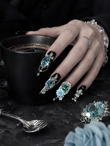 Midnight Azure Reverie | LUMlix Haute Nail