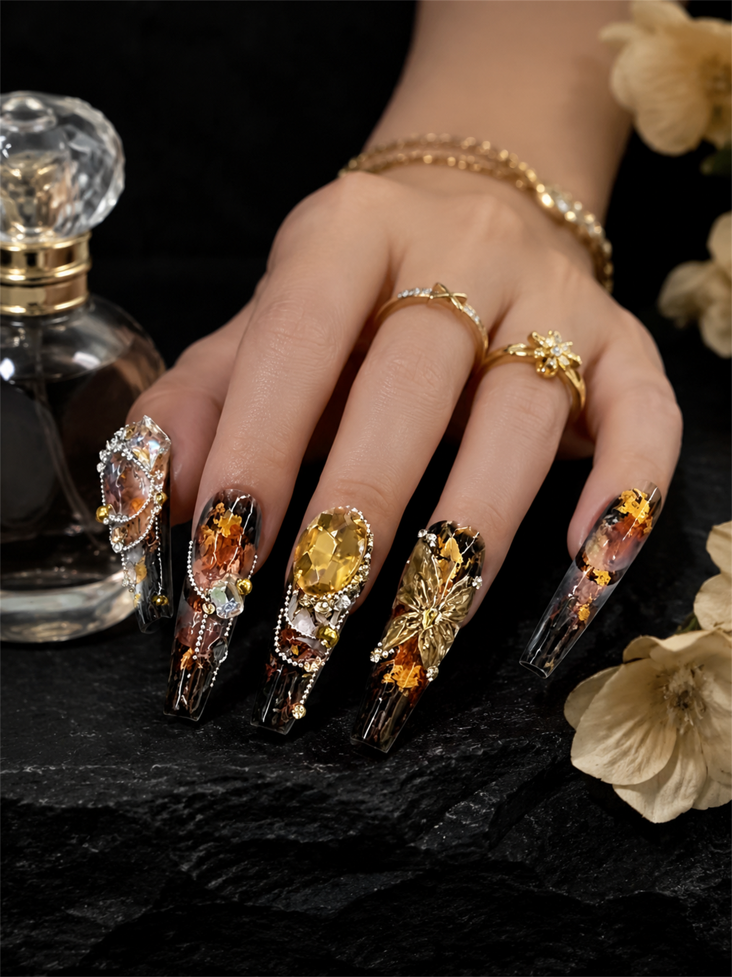 Amber Sovereign's Legacy | LUMlix Haute Nail