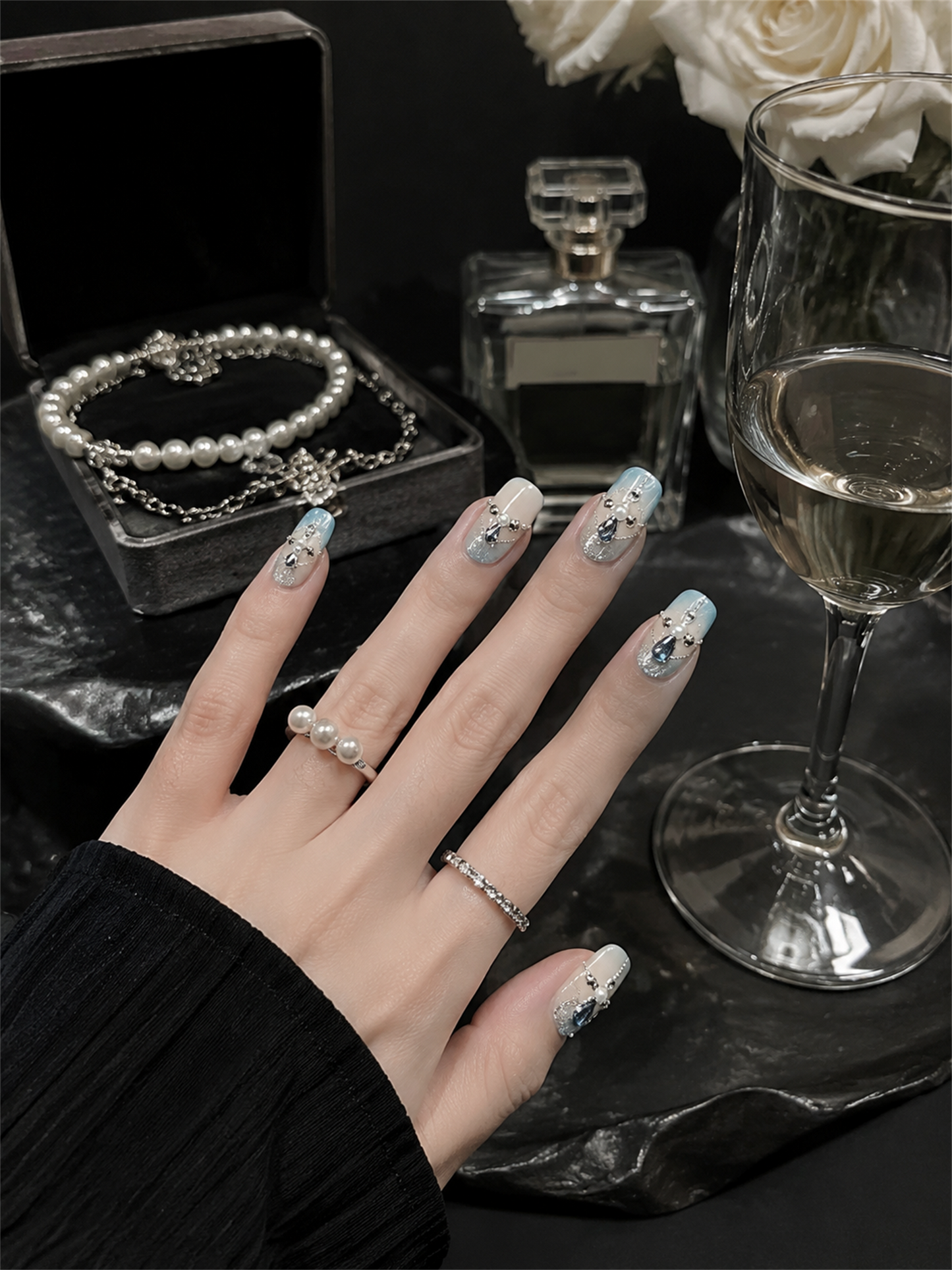 Azure Aristocrat's Tear | LUMlix Haute Nail
