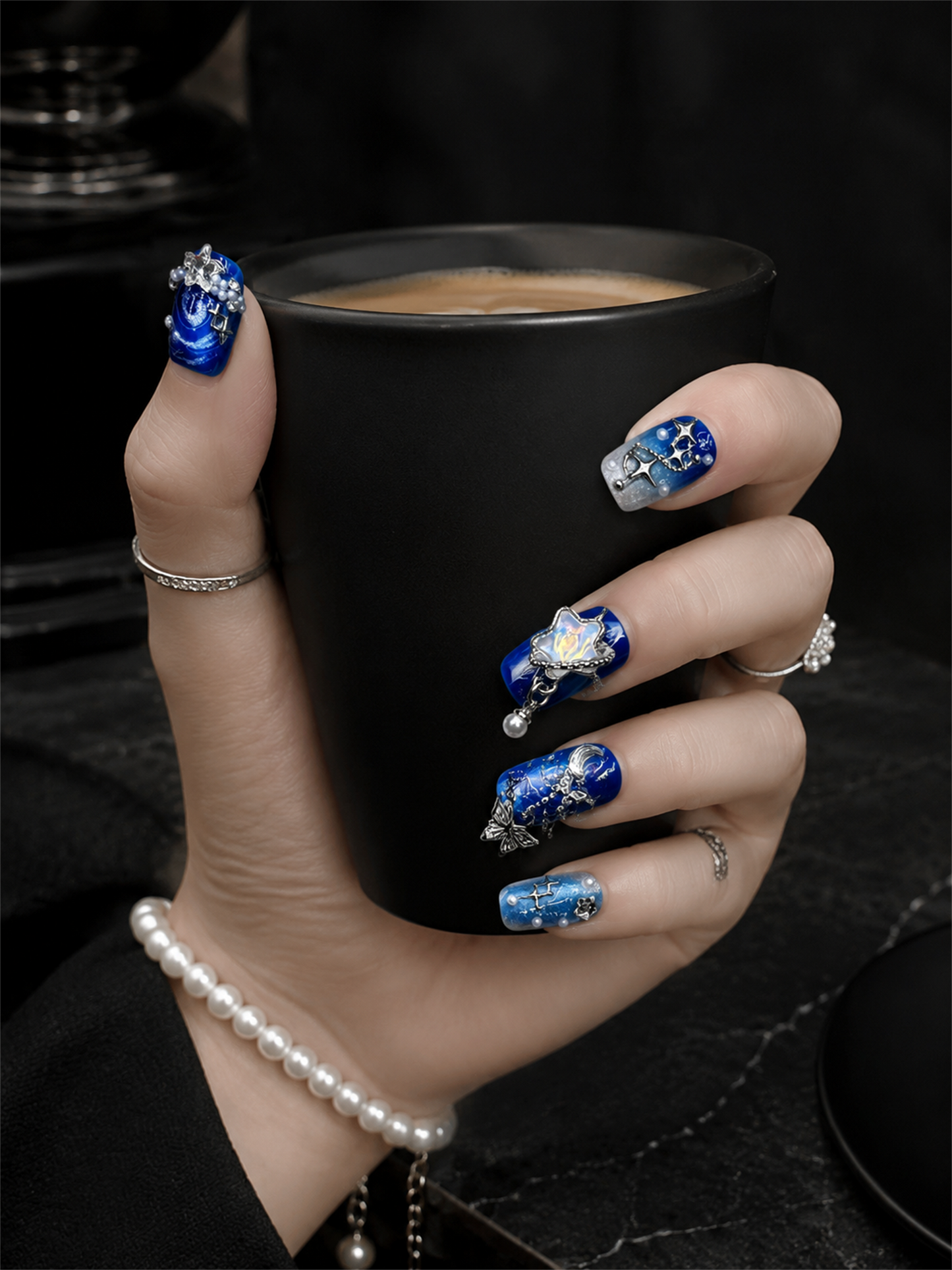 Celestial Midnight Reverie | LUMlix Haute Nail