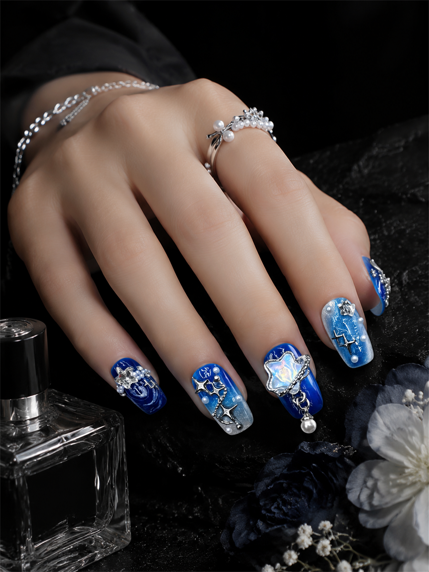 Celestial Midnight Reverie | LUMlix Haute Nail