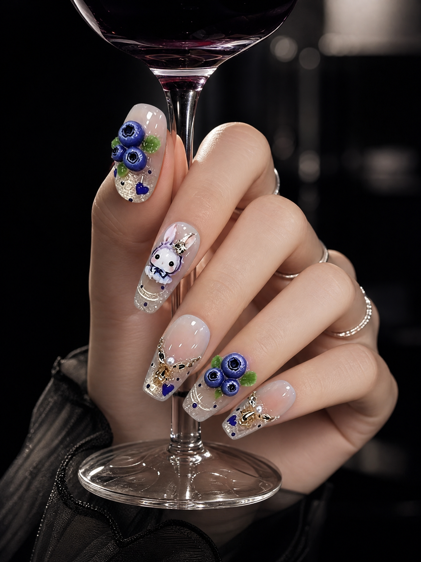 Blueberry Bunny Fable  | LUMlix Haute Nail