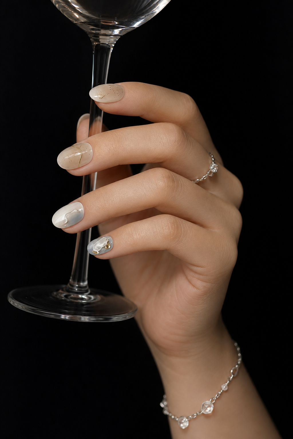 Mist & Molten Gold | LUMlix Haute Nail