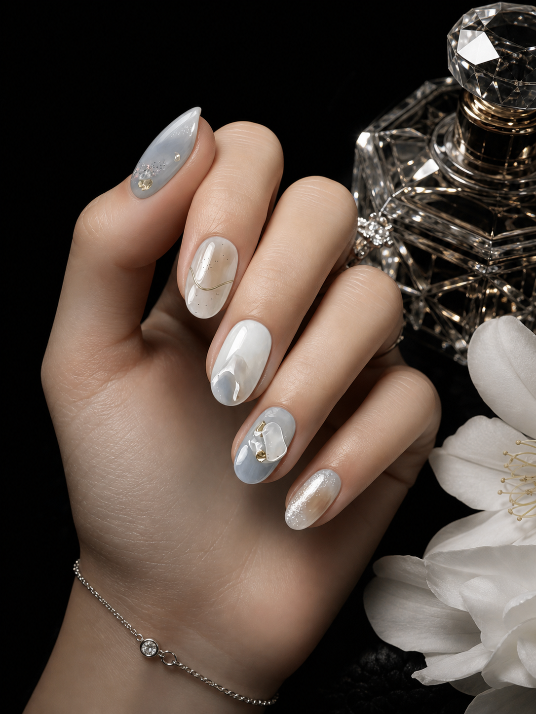 Mist & Molten Gold | LUMlix Haute Nail
