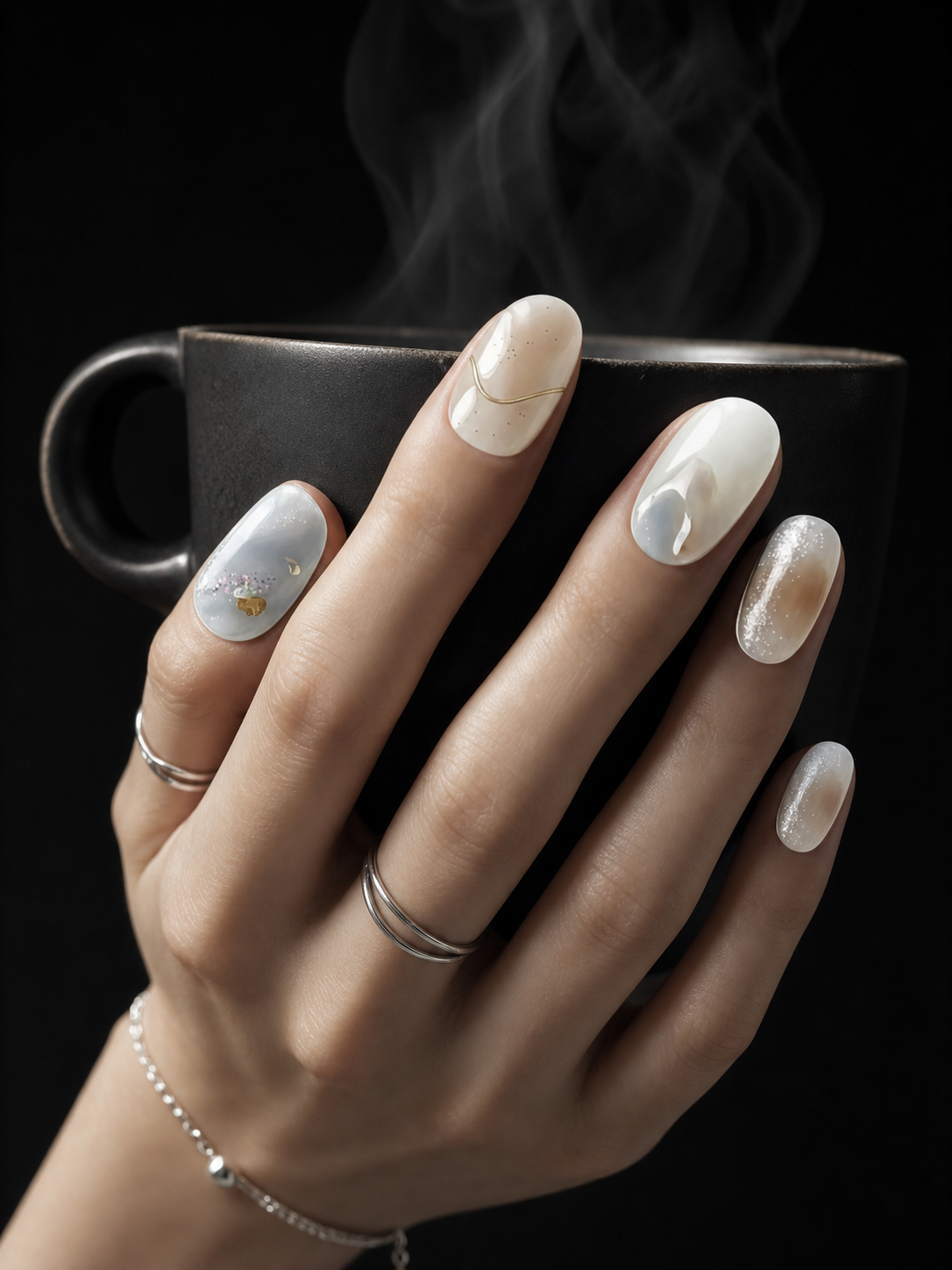 Mist & Molten Gold | LUMlix Haute Nail
