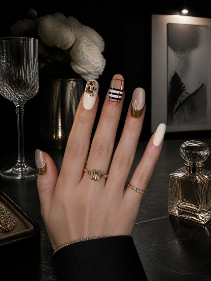 Vintage British Plaid  | LUMlix Haute Nail