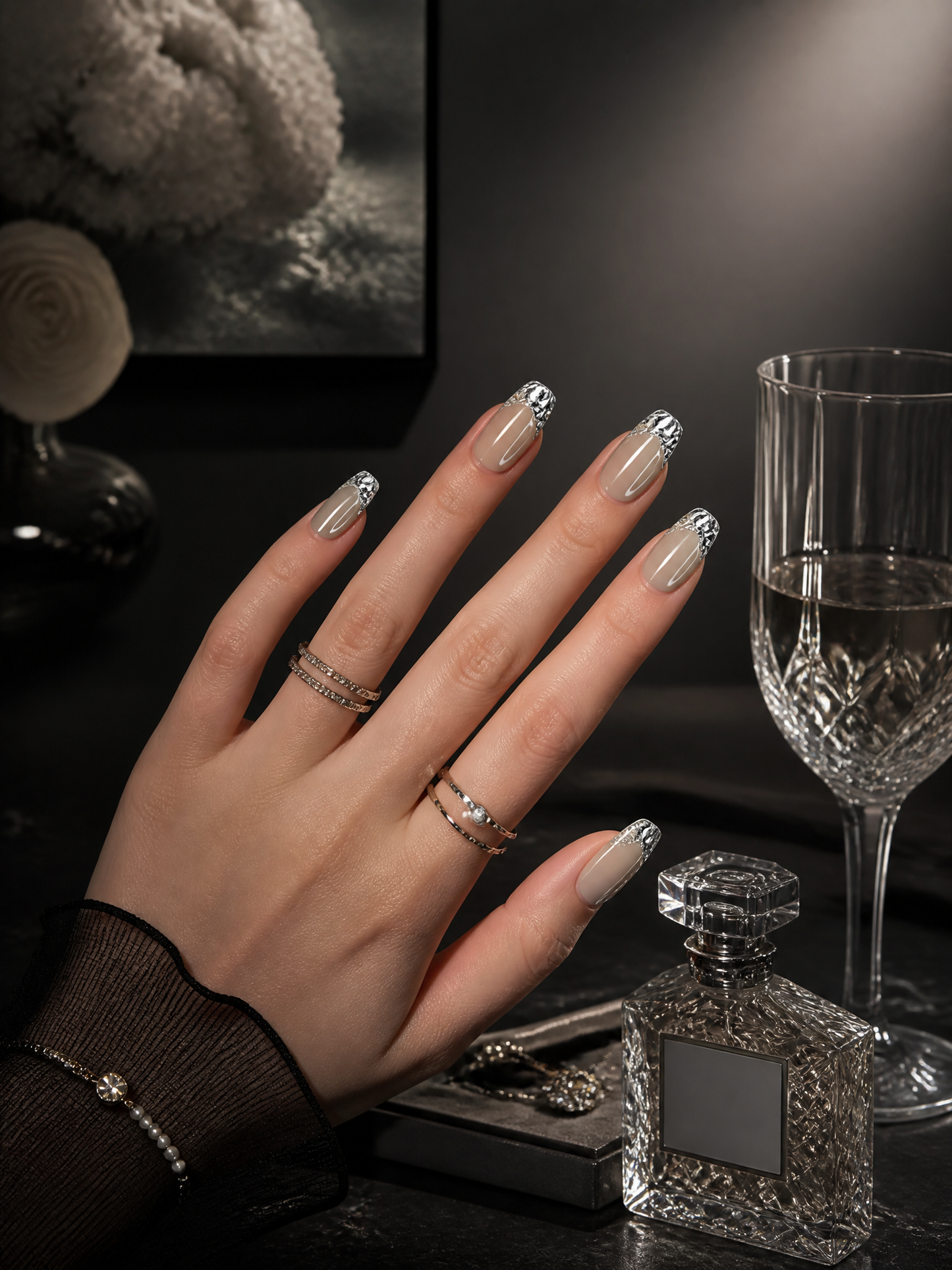 Gilded Frost Reverie   | LUMlix Haute Nail