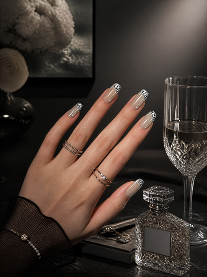 Gilded Frost Reverie   | LUMlix Haute Nail