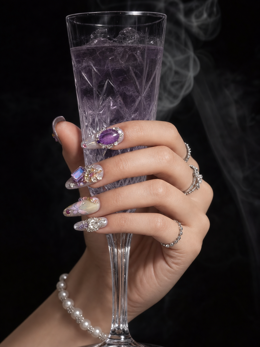 Sapphire Nocturne | LUMlix Haute Nail