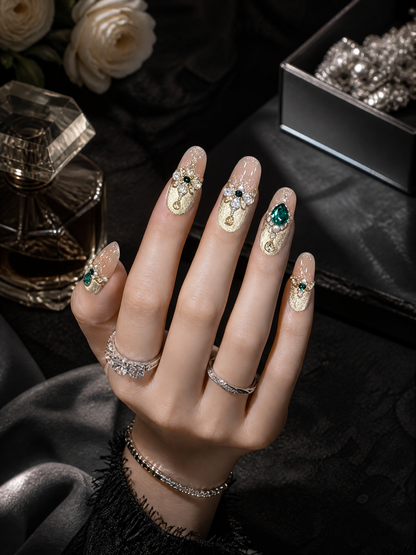 Athena’s Gilded Oracle | LUMlix Haute Nail
