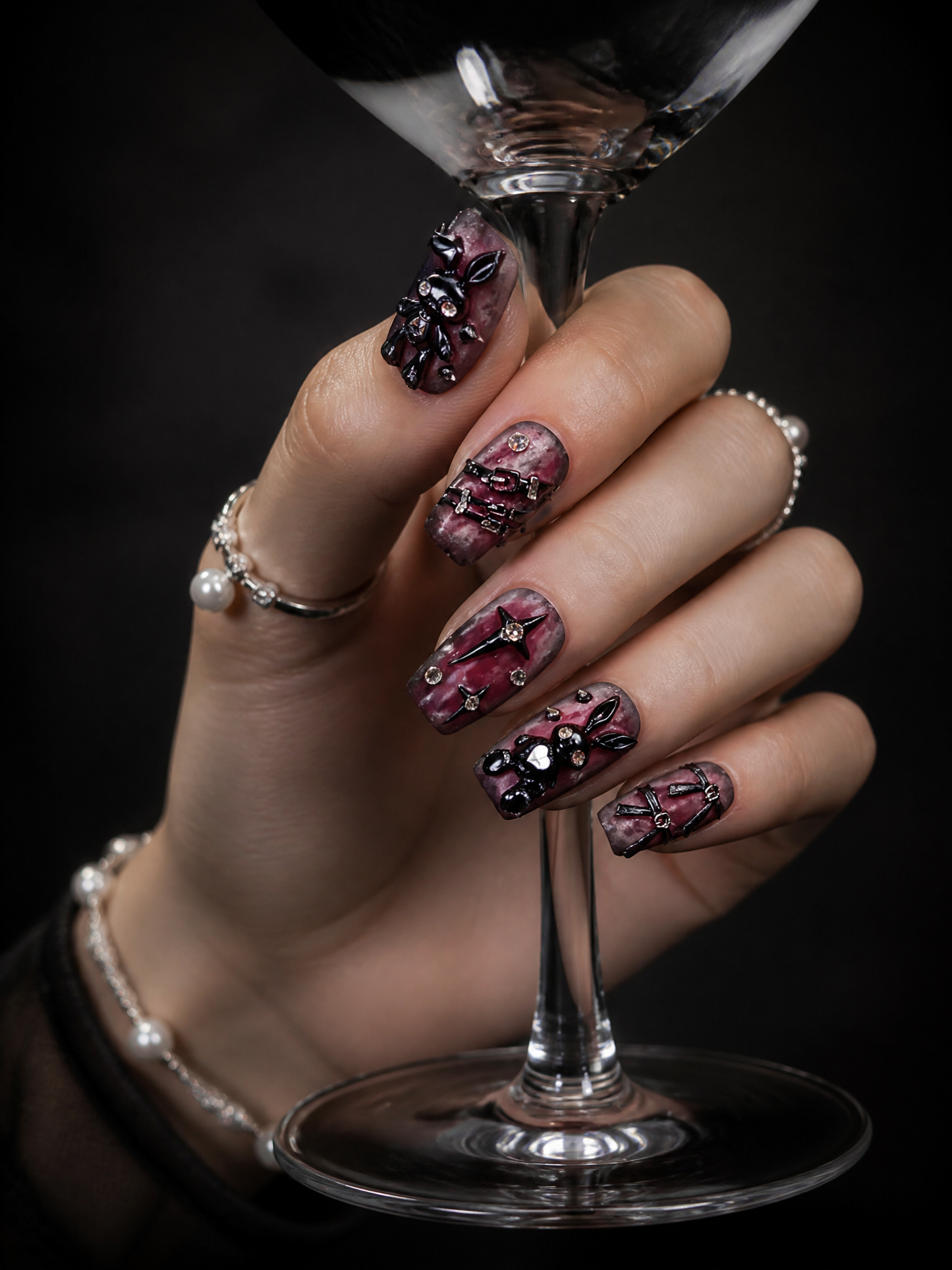 Lilith's Velvet Marionette | LUMlix Haute Nail