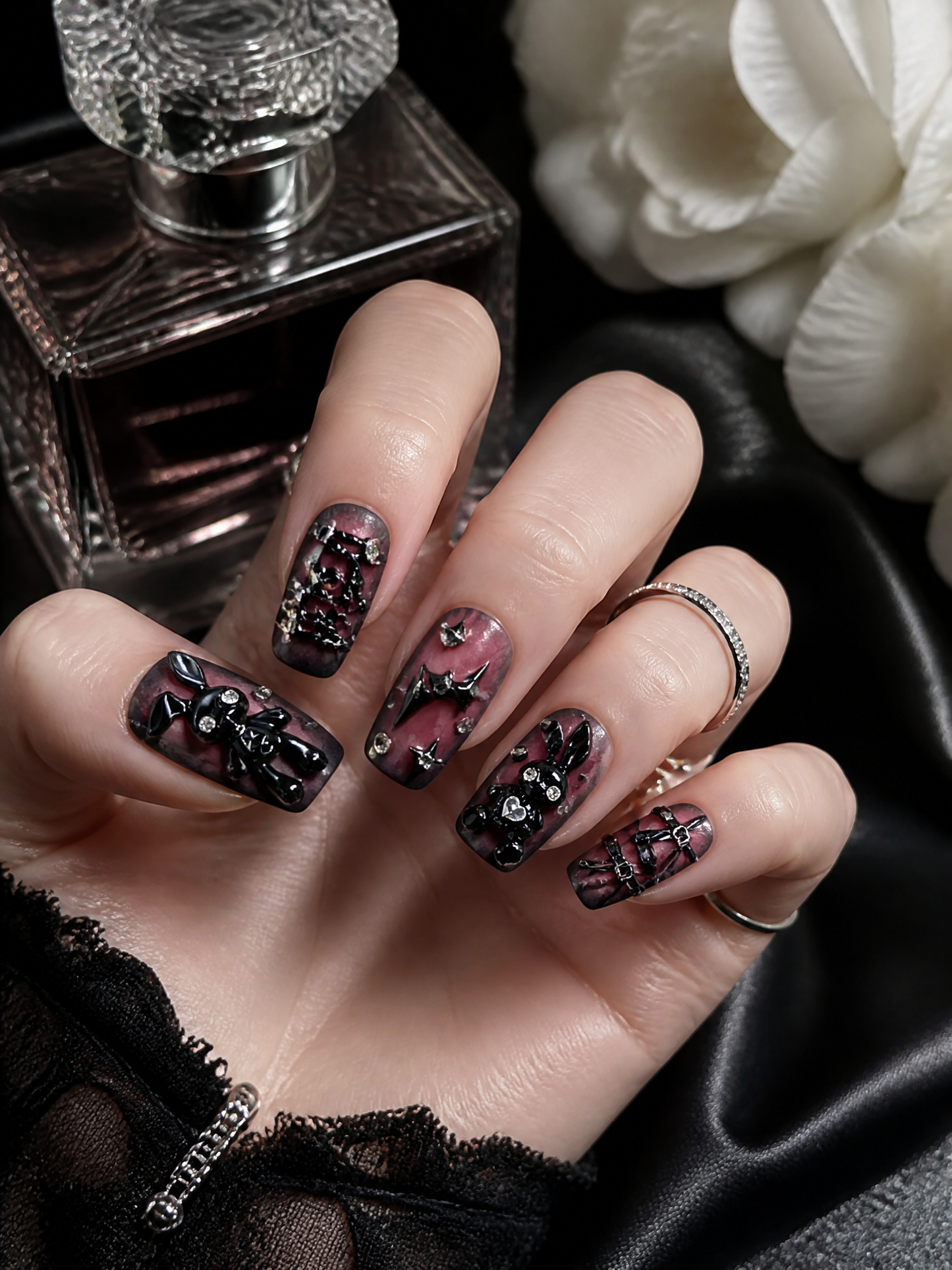 Lilith's Velvet Marionette | LUMlix Haute Nail
