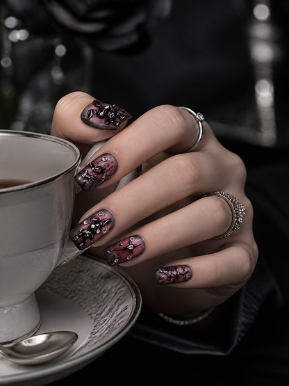 Lilith's Velvet Marionette | LUMlix Haute Nail