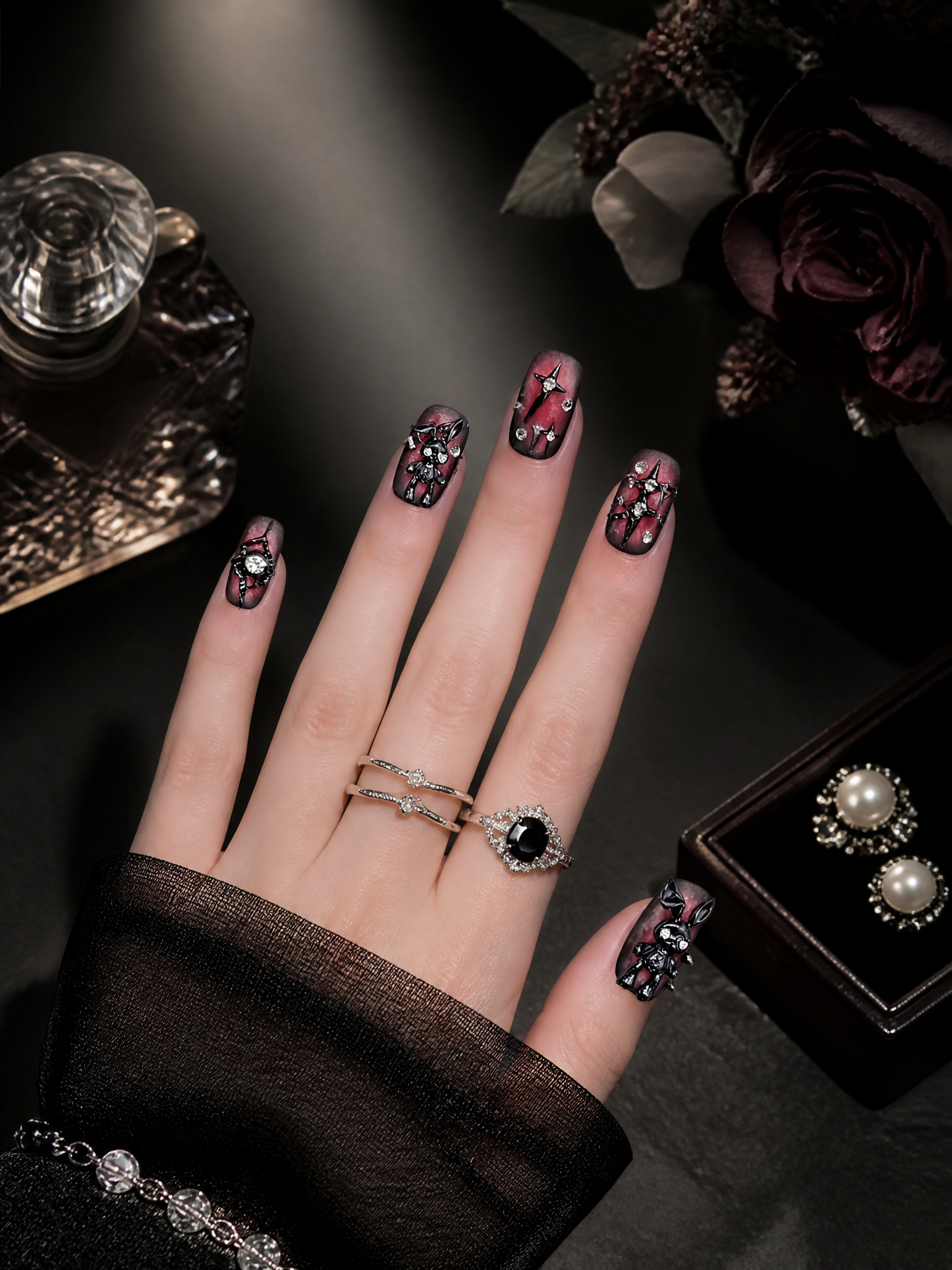 Lilith's Velvet Marionette | LUMlix Haute Nail