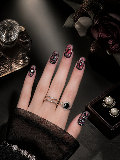 Lilith's Velvet Marionette | LUMlix Haute Nail