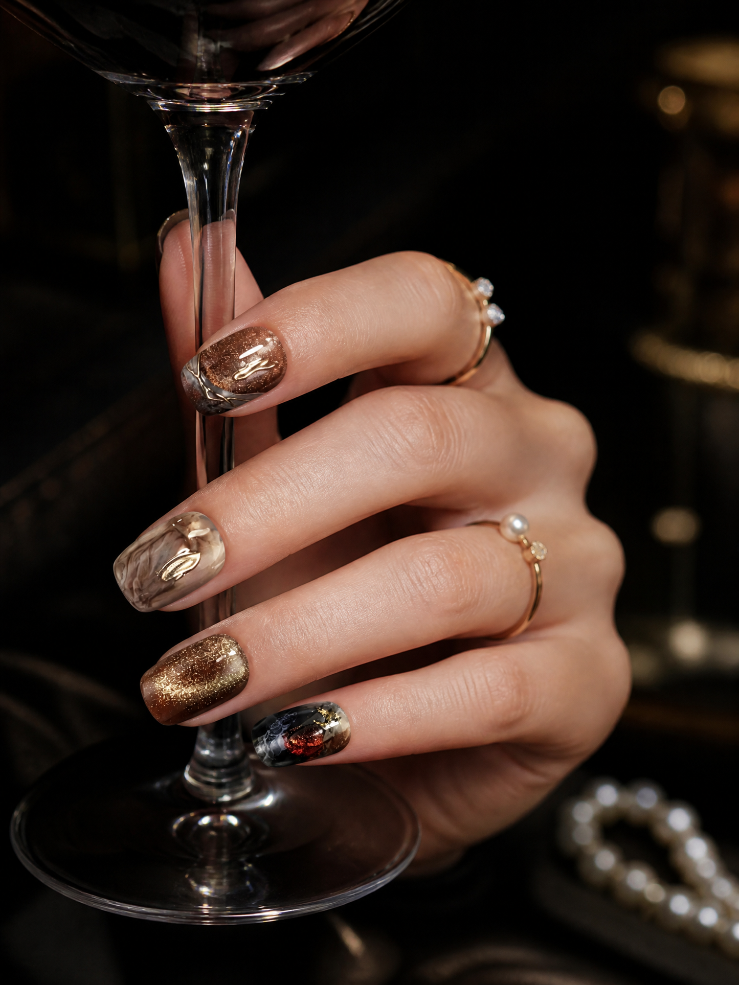 Amber Nebula Alchemist | LUMlix Haute Nail