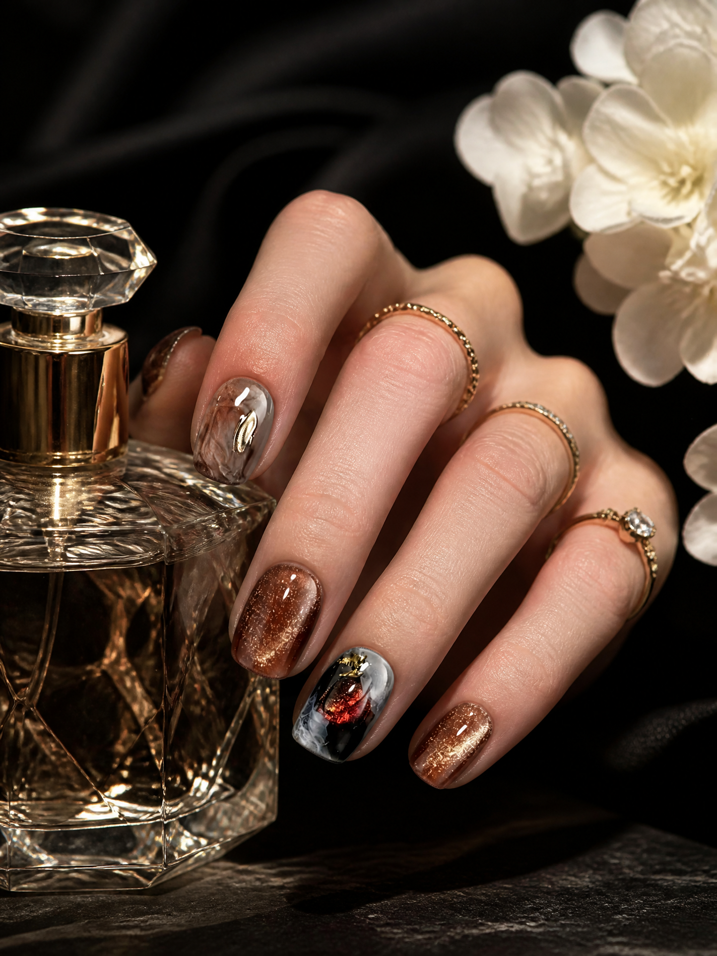 Amber Nebula Alchemist | LUMlix Haute Nail