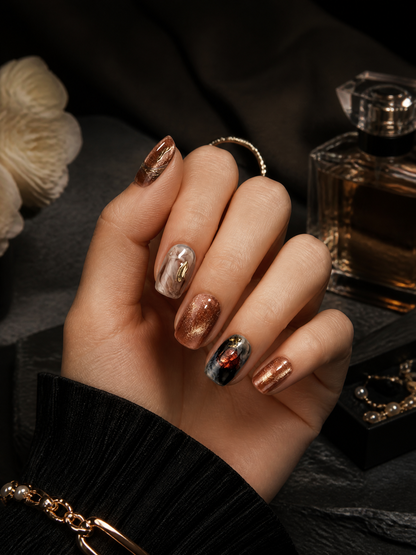 Amber Nebula Alchemist | LUMlix Haute Nail