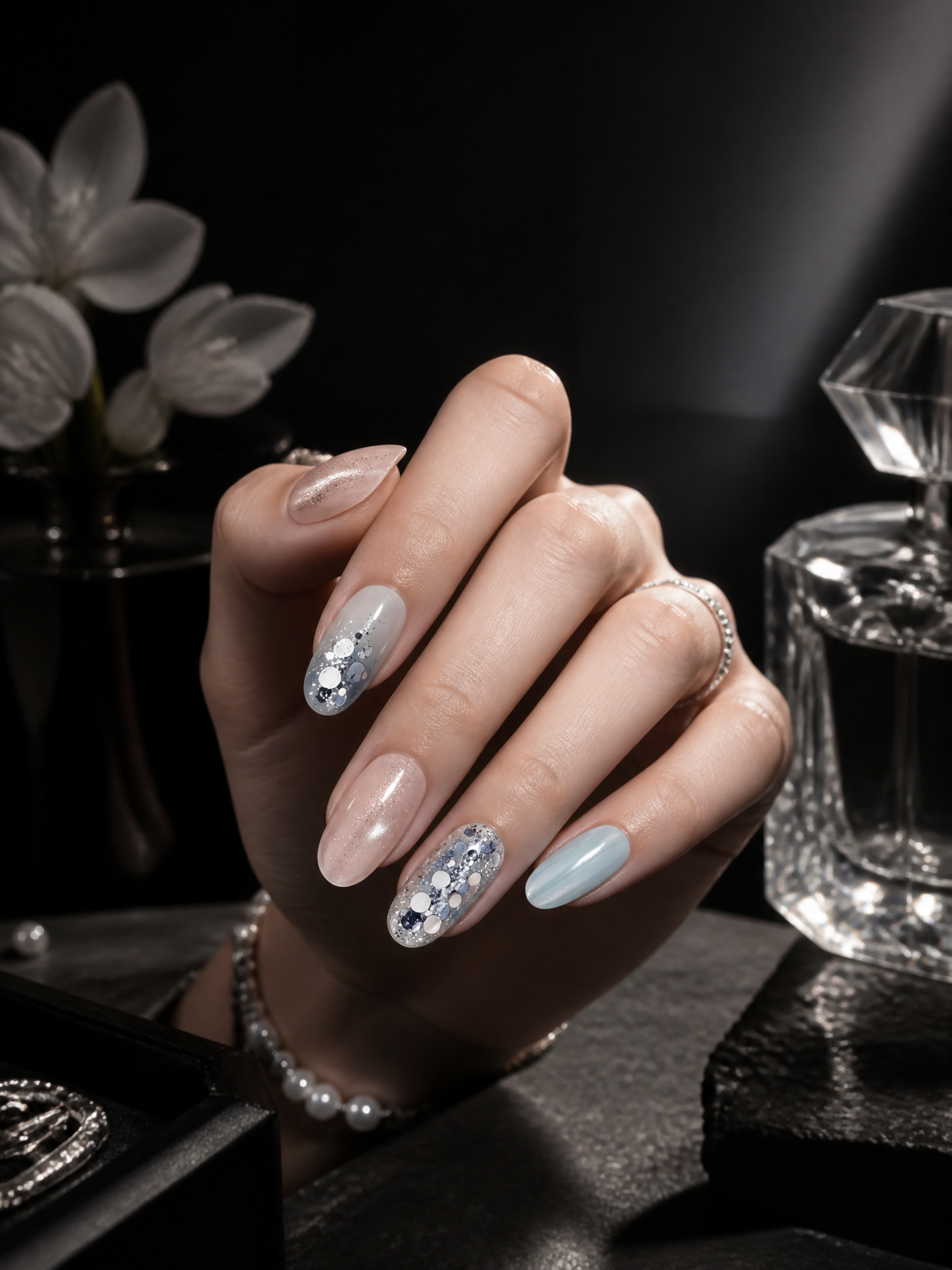 Selene's Lunar Reverie | LUMlix Haute Nail
