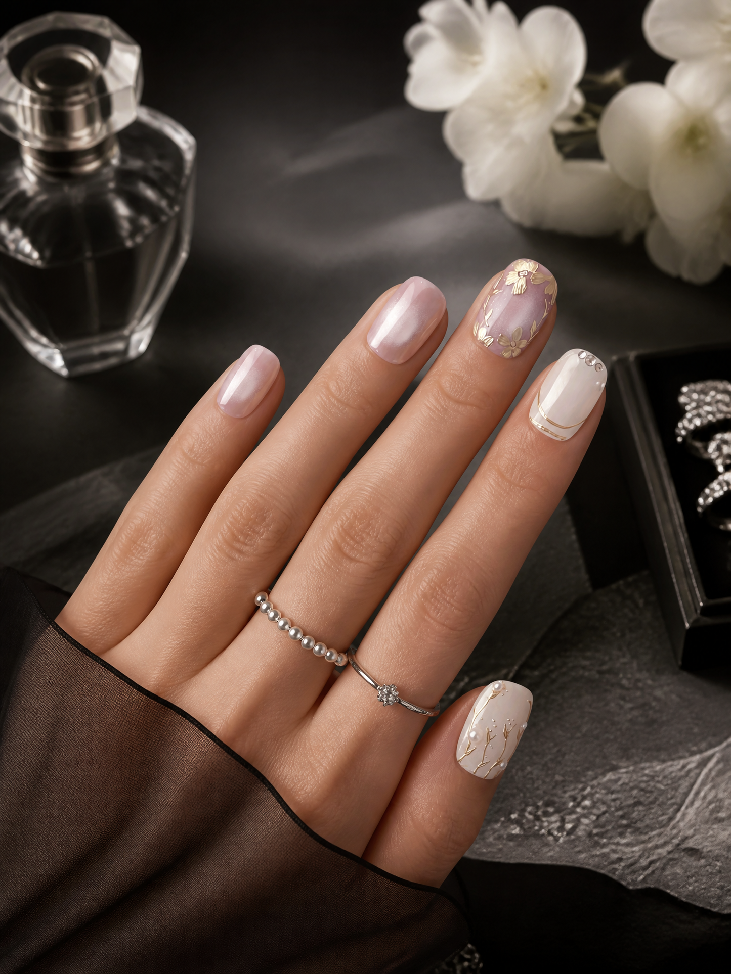 Aphrodite’s Gilded Garden | LUMlix Haute Nail