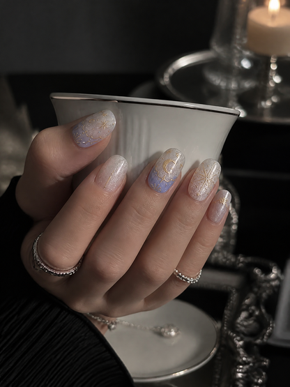Astra’s Celestial Veil | LUMlix Haute Nail