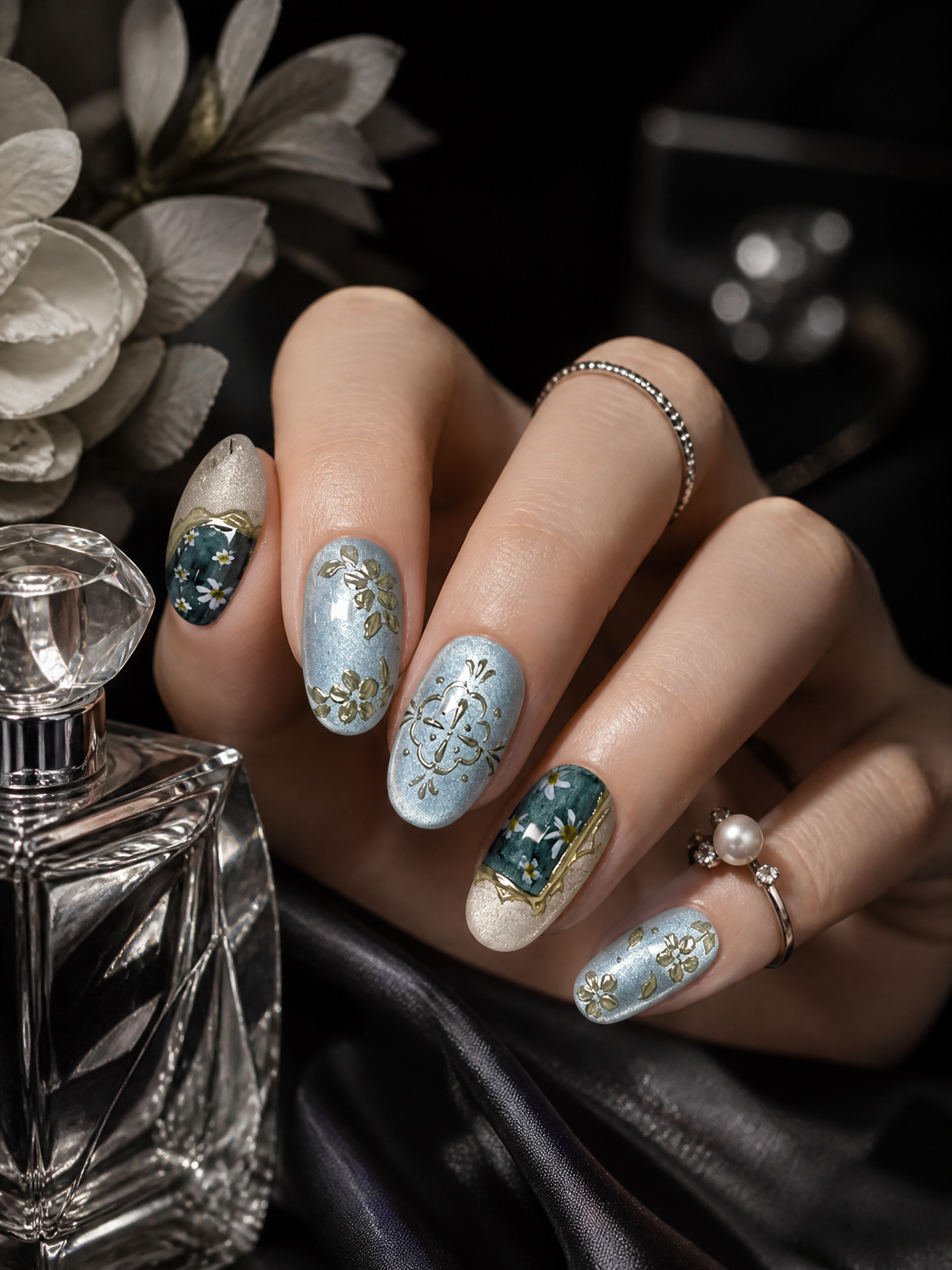 Gilded Vintage Reverie | LUMlix Haute Nail