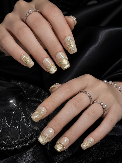 Gilded Mermaid Tails | LUMlix Haute Nail