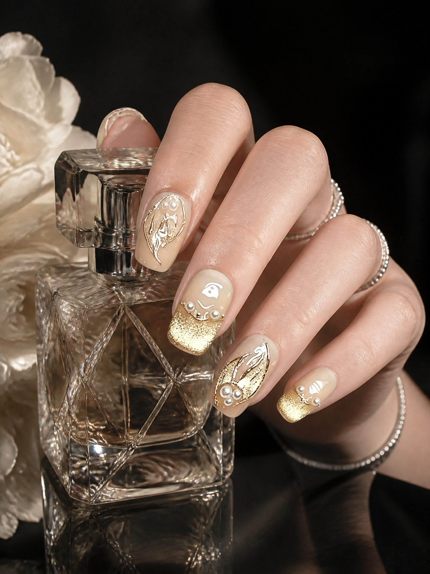 Gilded Mermaid Tails | LUMlix Haute Nail