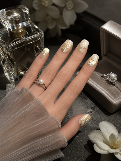 Gilded Mermaid Tails | LUMlix Haute Nail